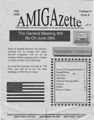 AmigaZette - 1989-05 cover